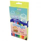 LAPIS 12 CORES PLASTICO SEXTAVADO FLEX Leo&Leo